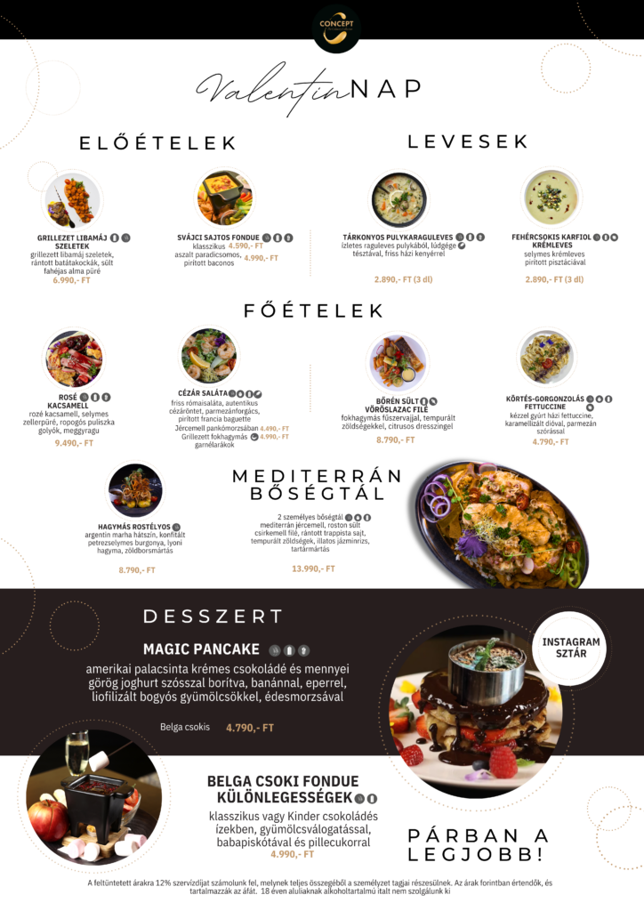 Valentin Napi menü